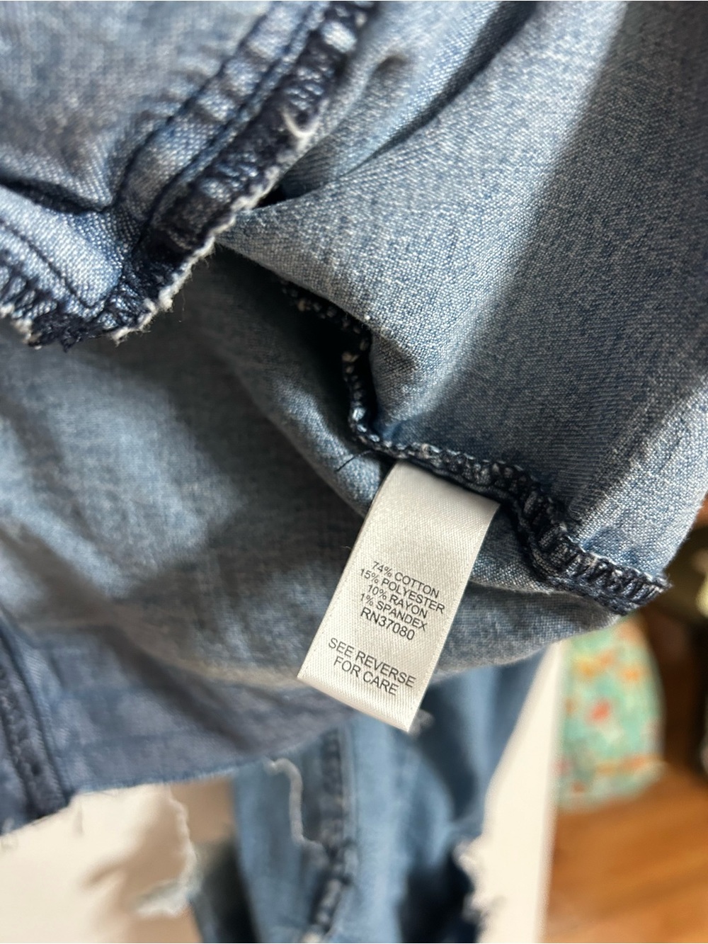 Cato Light Blue Distressed Denim Jacket - Picture 7 of 9